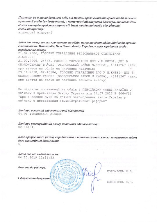 Виписка з ЄДР, сторінка 2 - фото